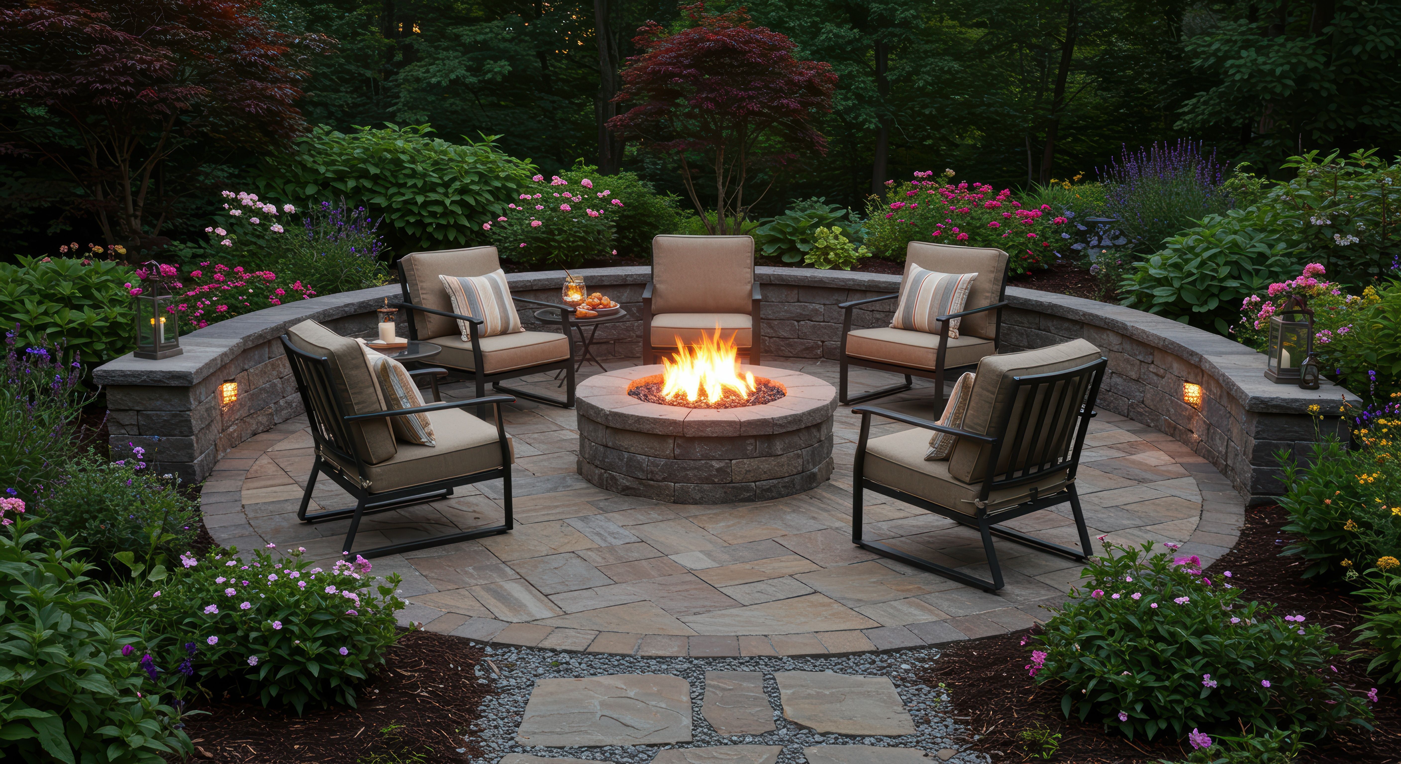 Transform Your Evenings with Outdoor Lighting and a Paver Patio in